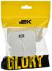 Выключатель 2-клавишный IEK Glory EVH21-K01M-10 белый матовый фото 5