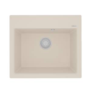 Кухонная мойка Lemark HANKA 570 9910018 врезная прямоугольная из кварцгранита шампань