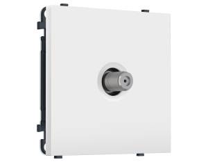 Комплект механизма TV розетки SAT Ambrella Volt Sigma MS133050 белый матовый