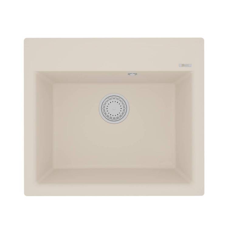 Кухонная мойка Lemark HANKA 570 9910018 врезная прямоугольная из кварцгранита шампань