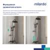 Удлинитель душевой штанги Milardo Ideal Spa ILS30BRM38 черный матовый фото 6