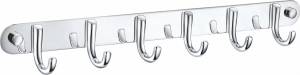 Вешалка Wonzon & Woghand WW-9384-6 с 6 крючками, хром