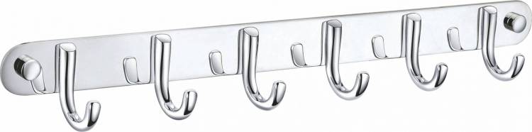 Вешалка Wonzon & Woghand WW-9384-6 с 6 крючками, хром