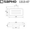 Мыльница SAPHO EVEREST стеклянная, с хромированным держателем, 12,5x3,5x9 см фото 4
