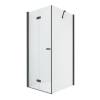 Душевое ограждение NEW TRENDY NEW SOLEO BLACK складные двери L 80x80x195 D-0234A/D-0114B (черный)