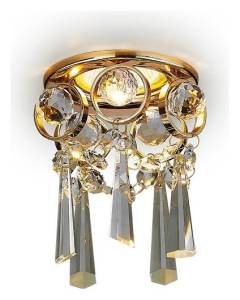 Встраиваемый точечный светильник Ambrella light Crystal K2222 CL/G