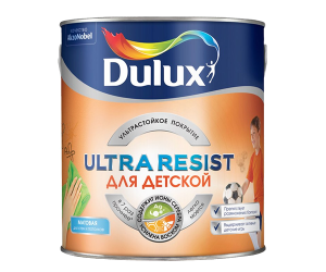 DULUX ULTRA RESIST ДЛЯ ДЕТСКОЙ краска, матовая база BW (5л)