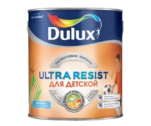 DULUX ULTRA RESIST ДЛЯ ДЕТСКОЙ краска, матовая база BW (5л)