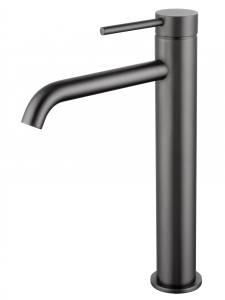 Смеситель для раковины Wonzon & Woghand WW-88239017-BGM высокий, темный графит