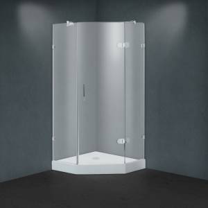 Душевой уголок Timo BY-839/80F профиль хром, стекло матовое, 80x80x200