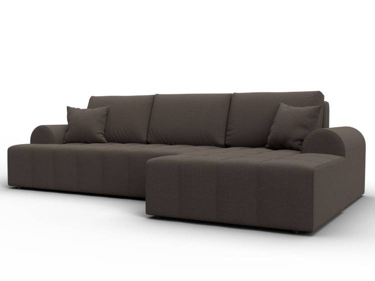 Диван угловой Лига Диванов Лига-080 134741 Коричневый