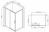 Душевой уголок Vincea Slim-U VSR-2SU9012CLB профиль матовый черный 120x90 фото 10