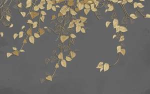 3D Фотообои Artegrafico «Золотые лианы» SG-011 канвас