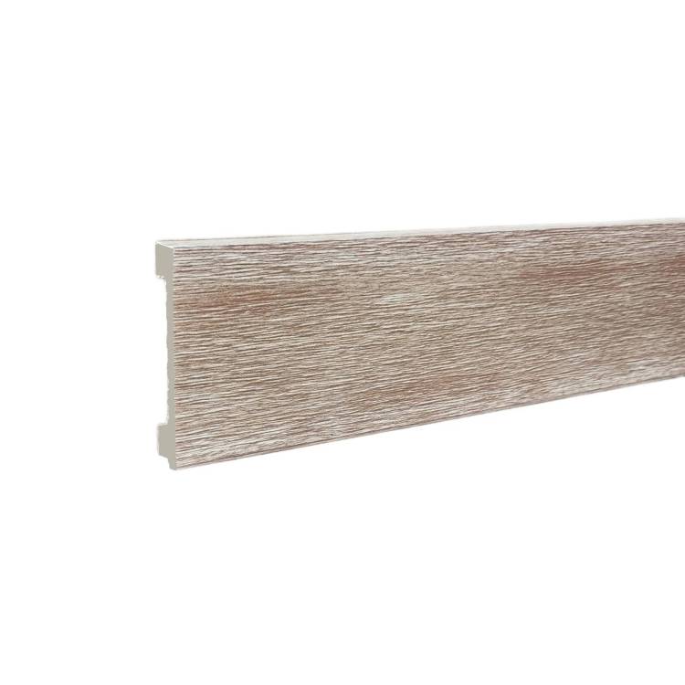 Плинтус ТД Меридиан P1-21-N напольный с тиснением 2400x80x12