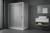 Душевой уголок Royal Bath Accord RB7120HPS-C профиль белый, стекло матовое, 120x70x200