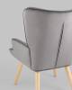 Кресло Stool Group Хью QH-8901K HLR-20 серый, велюр фото 8