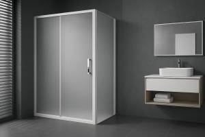 Душевой уголок Royal Bath Accord RB7120HPS-C профиль белый, стекло матовое, 120x70x200