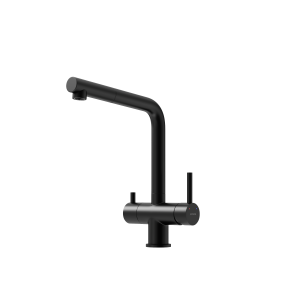 Смеситель для кухни Sancos Spin SC4015MB с вытяжным изливом и краном для фильтрованной воды, черный матовый