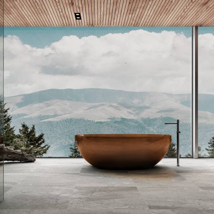 Прозрачная ванна Vincea VBT-6T01BR 170x75 янтарь