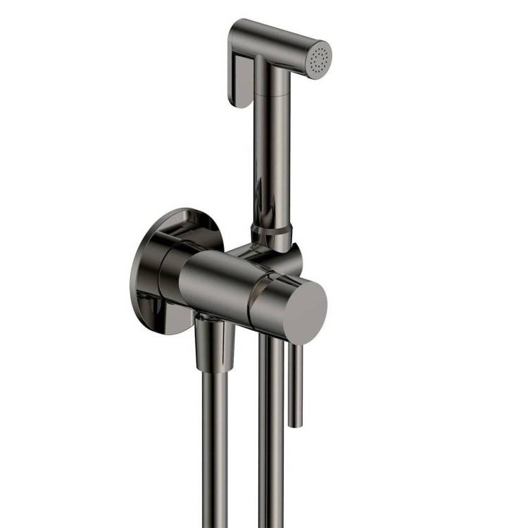 Гигиенический душ AQUAme Siena AQM6217GM графит матовый, встраиваемый, с лейкой