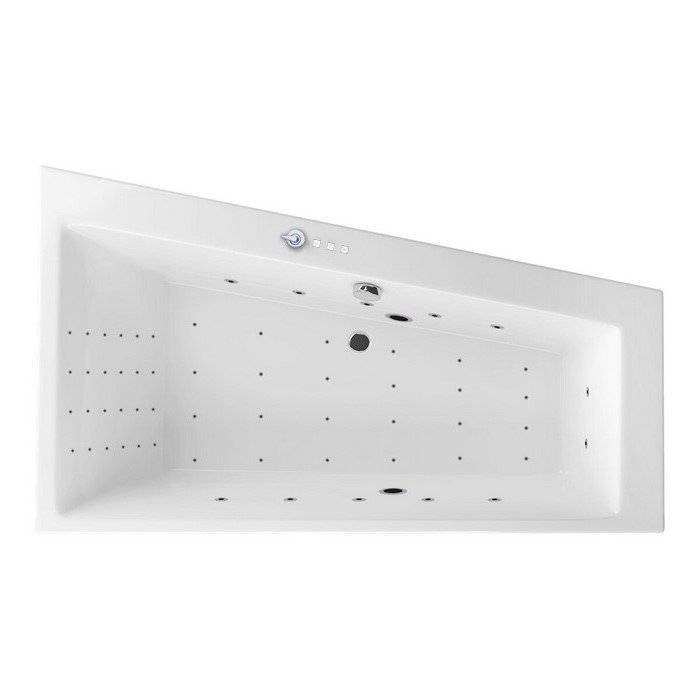 Акриловая ванна Excellent Sfera Slim 170x100 (правая) "NANO" (хром)