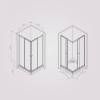 Душевой уголок Am.Pm Sunny W87G-403-9090-MT профиль серебро, стекло прозрачное, 90x90 фото 8
