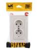 Розетка 2-местная с заземлением и шторками IEK Brite BR-R24-16-K36-F жемчуг фото 6