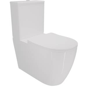 Унитаз-компакт Creto Logan L5 1005-001-L6CW безободковый, сиденье микролифт, белый