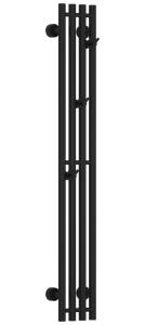 Полотенцесушитель водяной Сунержа Кантата PRO 31-0446-1215 Матовый чёрный, 120x15