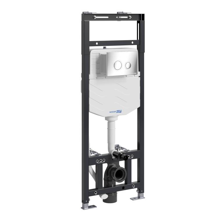 Система инсталляции для унитазов Wasserkraft Alme 15TLT.010.ME.CH01 клавиша хром