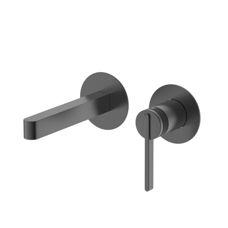 Смеситель для раковины DQ Bonn DA1704406 встраиваемый, графит