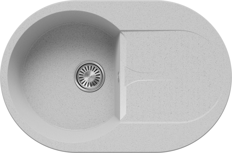 Кухонная мойка Polygran Atol ATOL-760 854864 Светло-серый 50x76
