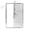 Душевая дверь в нишу AvaCan FC160 профиль хром, стекло прозрачное, 180x195 фото 2