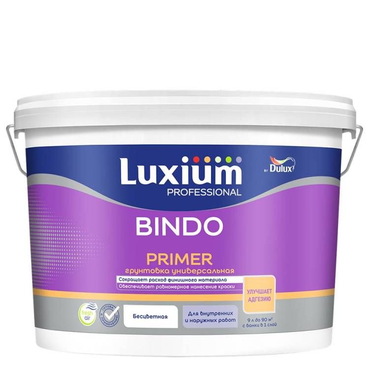 Грунтовка универсальная глубокого проникновения Luxium Bindo Primer 9 л