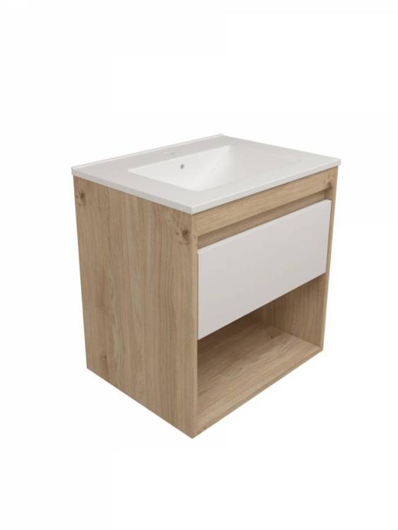 Тумба под раковину Watersense Nancy W00887 дуб, 60 см