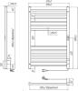 Полотенцесушитель электрический Indigo Attic LСLATCE80-50BRRt черный муар фото 3