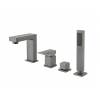 Смеситель на борт ванны Grocenberg GB6008-1BG графит