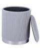 Пуф Stool Group Шарлотта 19A205VA-8167-52 серебристый с ящиком фото 4