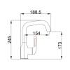 Смеситель для раковины Haiba HB10825-3 оружейная сталь фото 3