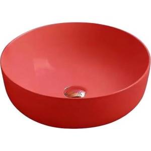 Раковина SantiLine SL-1054MR 42 см, красная матовая