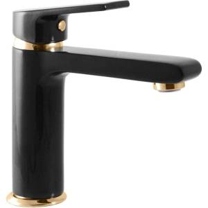 Смеситель для раковины Rav Slezak Colorado CO128.5CMATZ черный матовый, золото