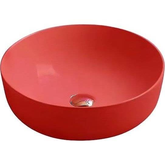 Раковина SantiLine SL-1054MR 42 см, красная матовая