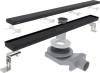 Душевой трап (лоток) Plumberia Selection PSL Linear 100 см, черный матовый фото 2