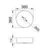 Раковина Comforty CF21003 стеклянная, прозрачное стекло фото 4