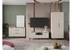 Стенка в гостиную Woodville Иадама 620681 кашемир комплектация 1