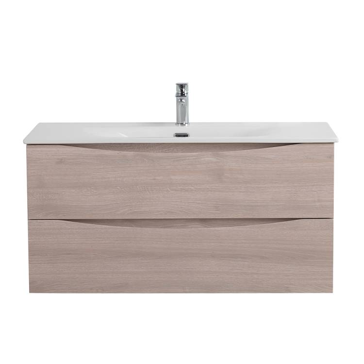 Тумба с раковиной BelBagno MARINO-CER-N 100 подвесная, Rovere Grigio