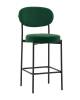 Стул полубарный Stool Group Бриф DD AV 477-C69-9005 (PP) зеленый, велюр