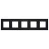 Рамка 5-постовая IEK Skandy SK-M52-G-K02 черный фото 4
