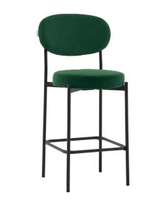 Стул полубарный Stool Group Бриф DD AV 477-C69-9005 (PP) зеленый, велюр