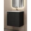 Тумба с раковиной Uperwood Aurora KAurora50bm подвесная, черный матовый, 50 см фото 7